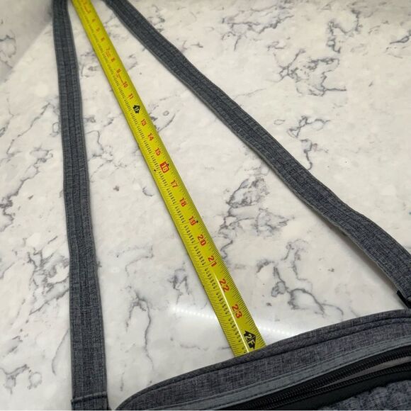 Lug carousel Heather Charcoal Quilted Crossbody Bag belt bag convertible RFID - Picture 12 of 14